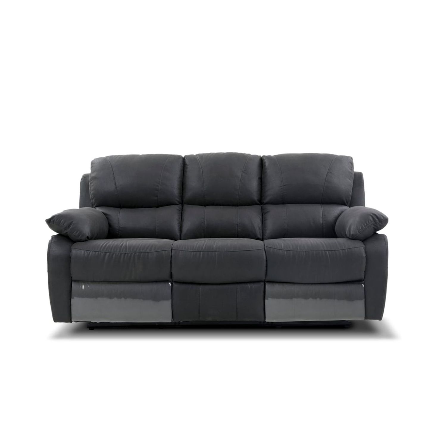 Sofá Reclinable Rosen Orson 3 Cuerpos Tela Manual Stone