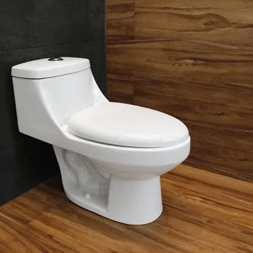 WC/Inodoro Castel Venus, Cerámica, One Piece, Color Blanco, Doble Descarga, Asiento Cierre Suave