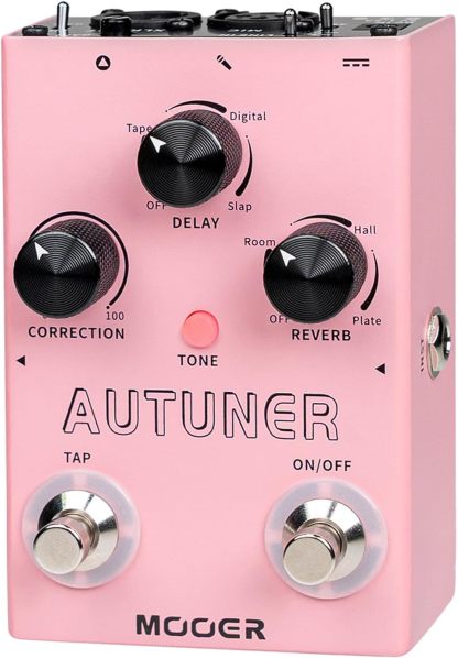 MOOER Harmonier - Procesador de efectos vocales para guitarra, pedal vocal, micrófono para grabación de transmisión en vivo (MVP2)