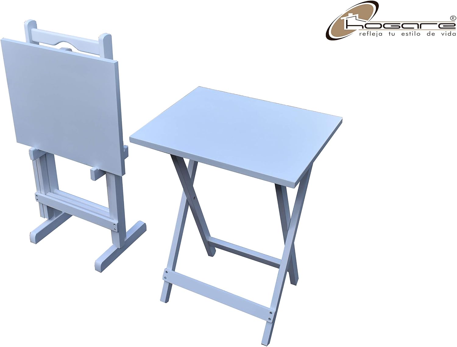Hogare Mesas Plegables De Servicio con Base, Mesa, Mesa Auxiliar, Mesita, Juego de Parota (Chocolate)