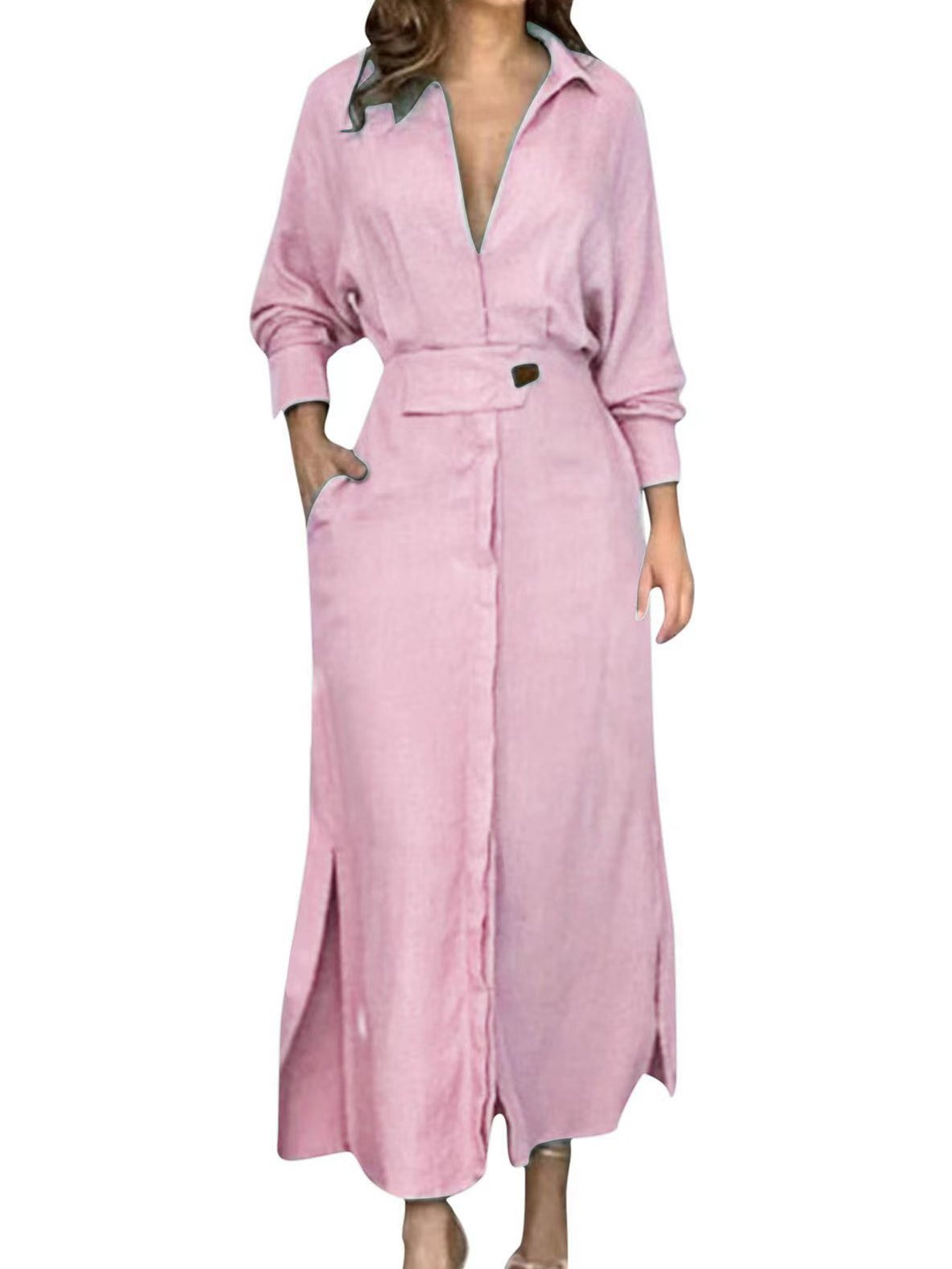 Simple Regular Fit Plain Dress