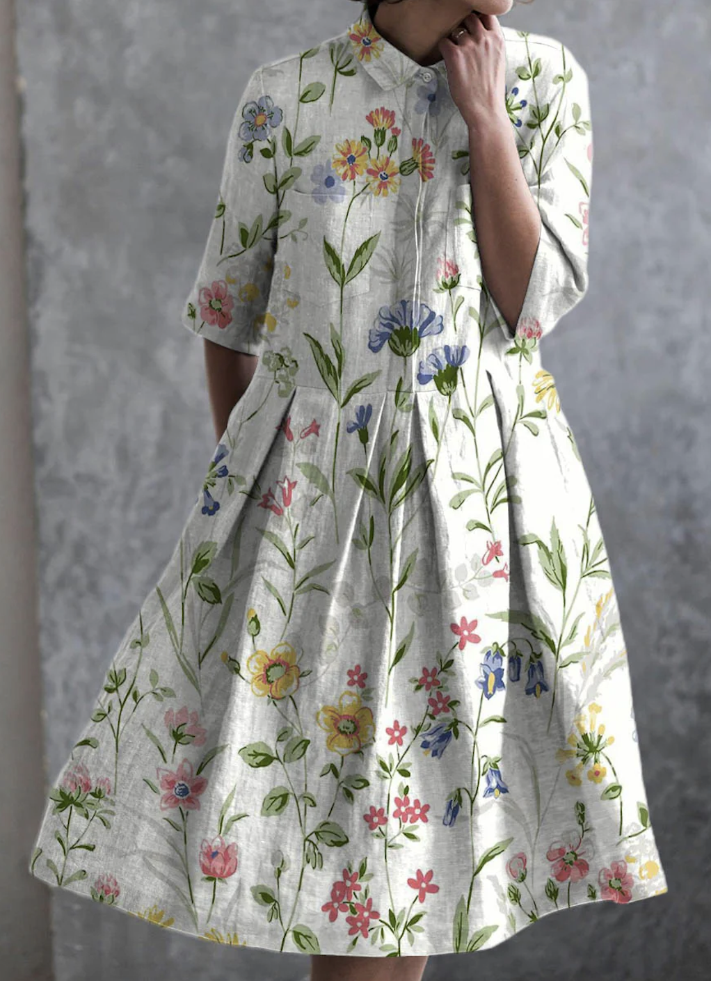 Casual Floral Dress