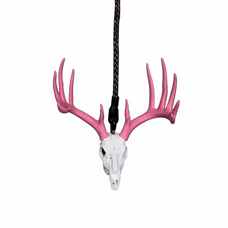White-tailed Deer Skull Rearview Mirror Hanger