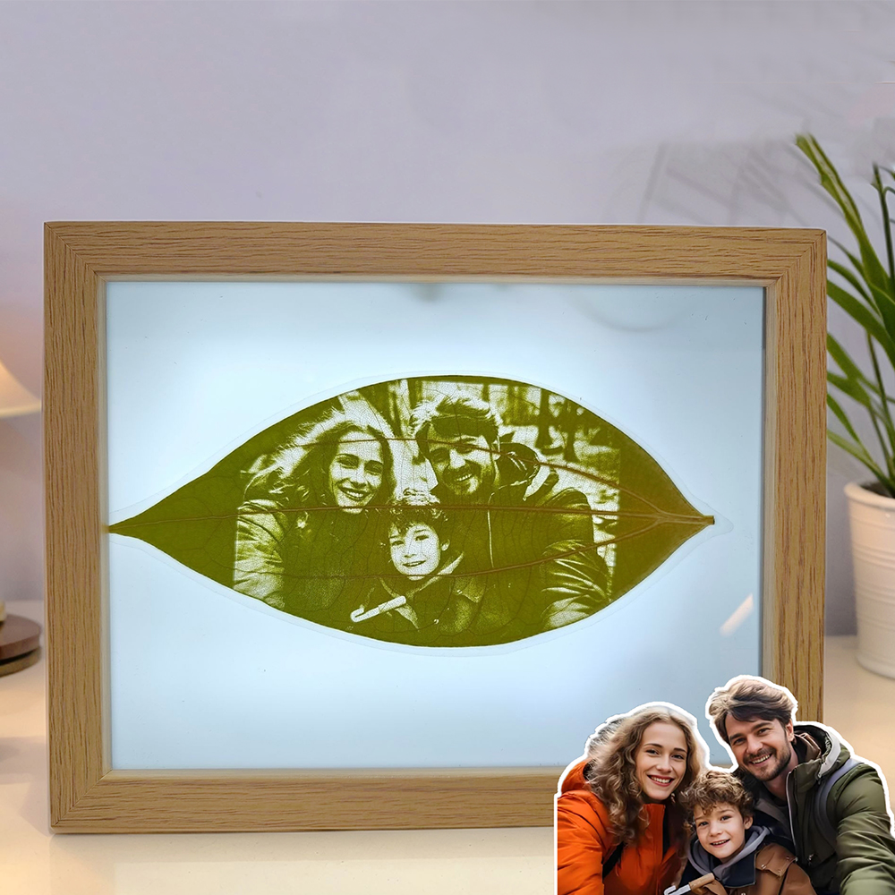 Leaf Photo Frame Personalized Photo Gifts For Dad FHC51102