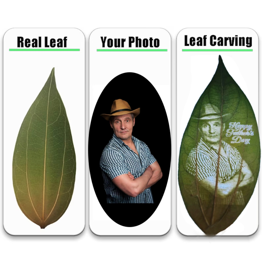 Leaf Photo Frame Personalized Photo Gifts For Dad FHC51102