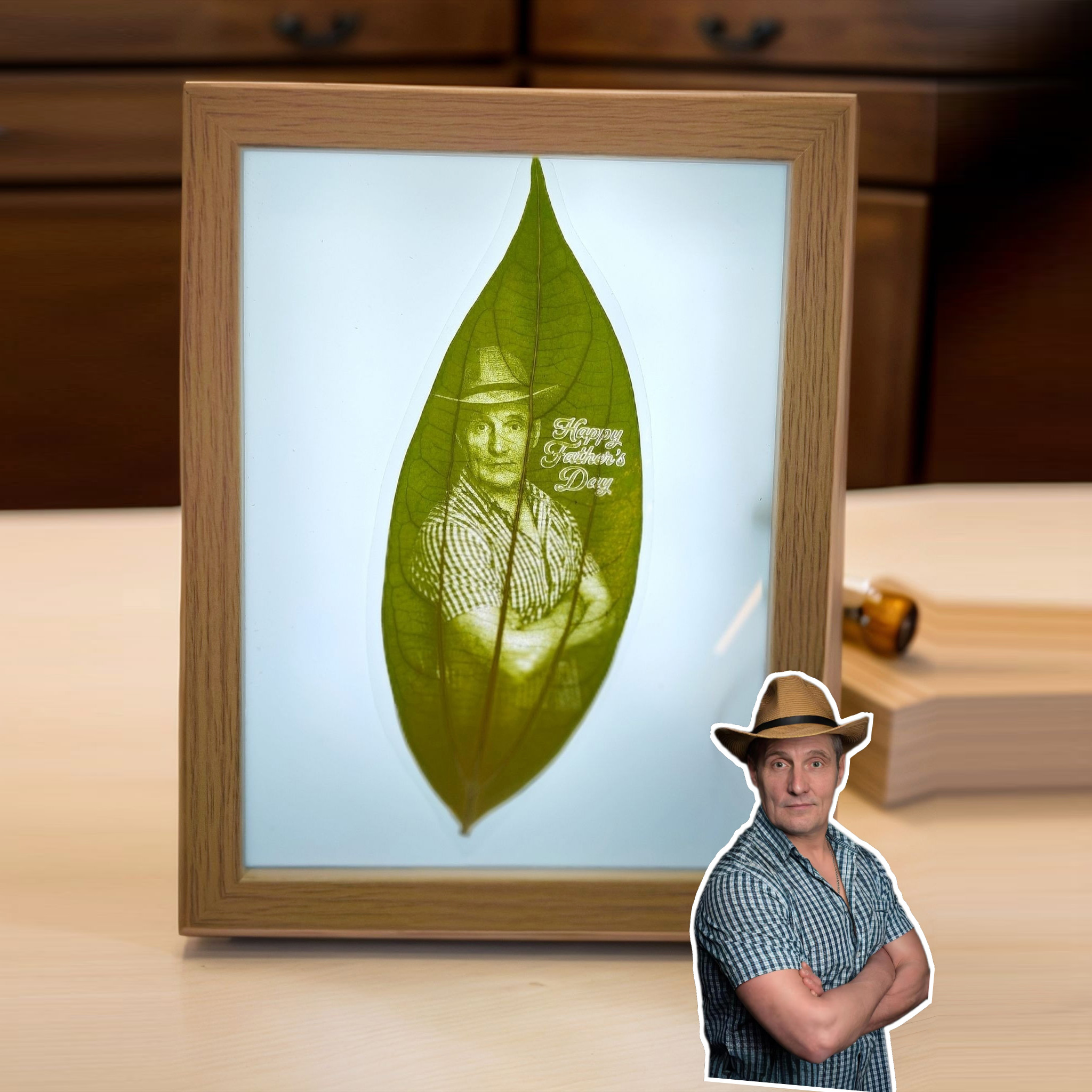 Leaf Photo Frame Personalized Photo Gifts For Family FHC51103
