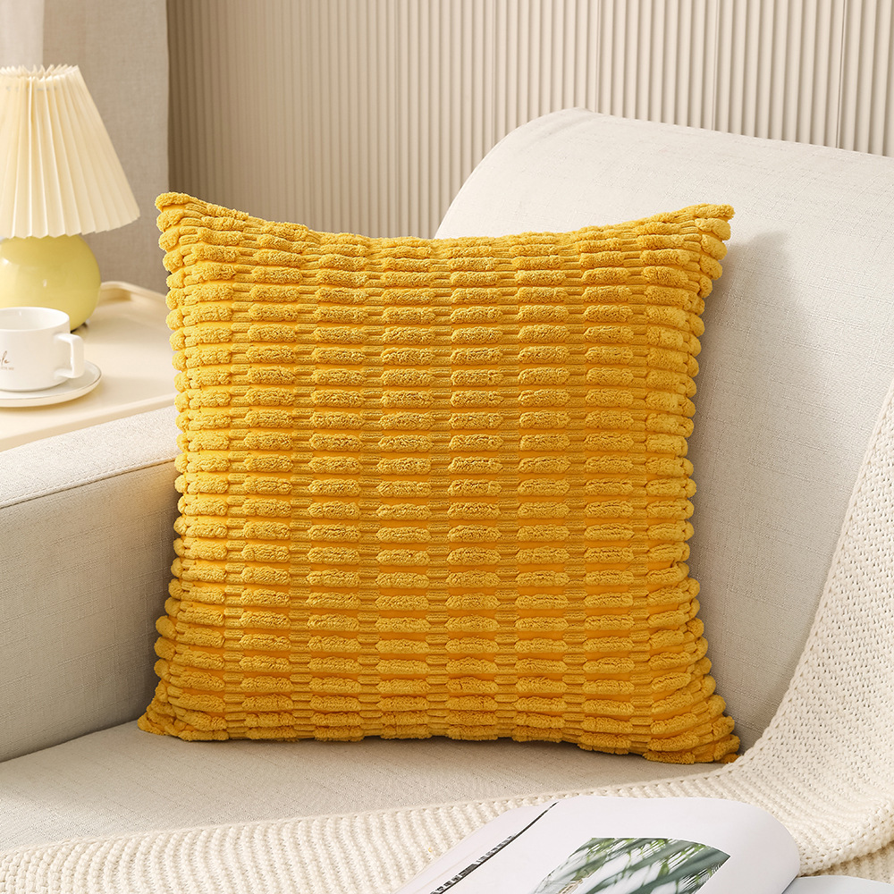 Home Corduroy Sofa Pillow Cover