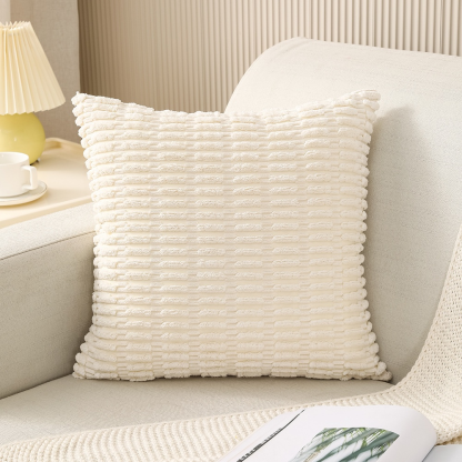 Home Corduroy Sofa Pillow Cover
