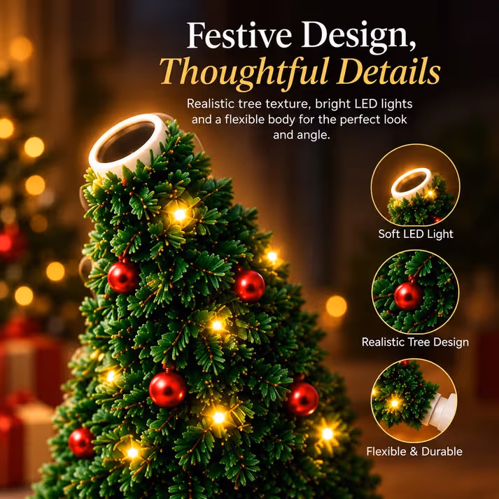 Magical Christmas Tree USB Projector Light – Festive Holiday Atmosphere Lamp
