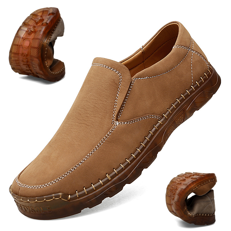 ⏰ Clearance Sale – 60% OFF 🔥Men’s Luxury Leather Loafers – Comfortable Walking Shoes with Arch Support, Business Casual Slip-On Dress Shoes