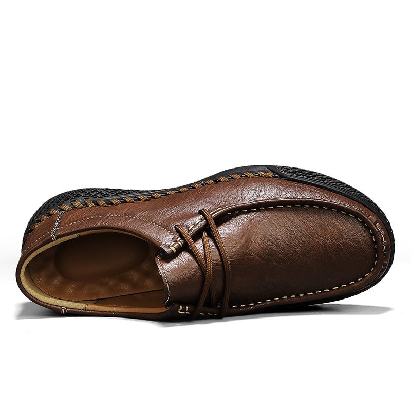 ⏰Clearance Sale – 60% OFF🔥 Men’s Luxury Leather Shoes – Wide Toe Comfort, Arch Support & Easy Slip-On