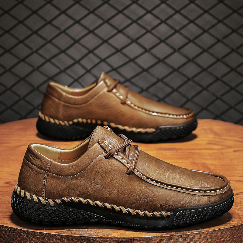 ⏰Clearance Sale – 60% OFF🔥 Men’s Luxury Leather Shoes – Wide Toe Comfort, Arch Support & Easy Slip-On