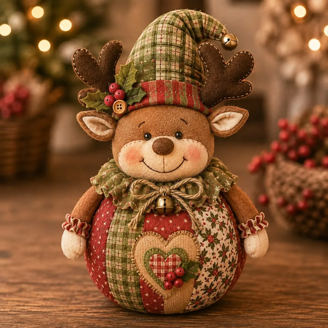 🎄Patchwork Fabric Doll DIY Kit
