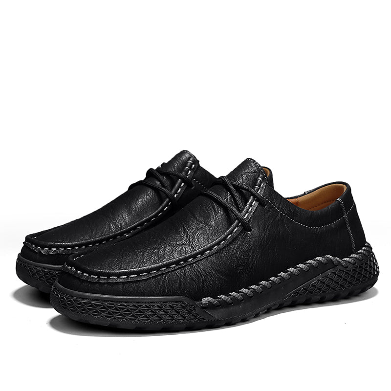 ⏰Clearance Sale – 60% OFF🔥 Men’s Luxury Leather Shoes – Wide Toe Comfort, Arch Support & Easy Slip-On