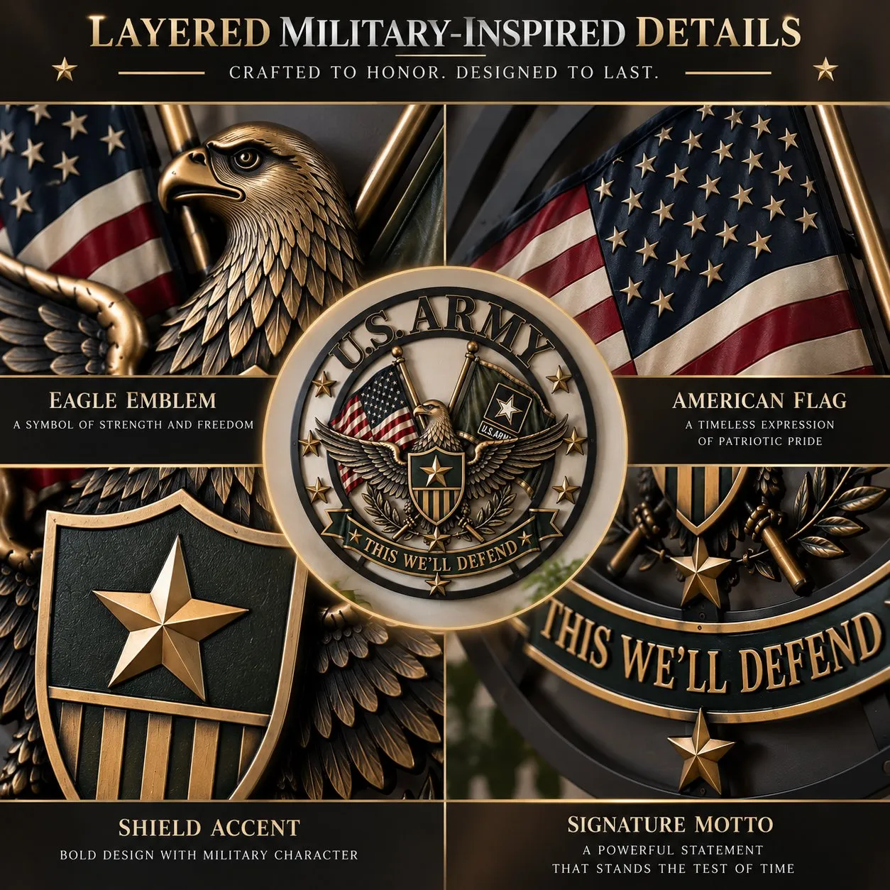 U.S. Army Tribute Wall Decor