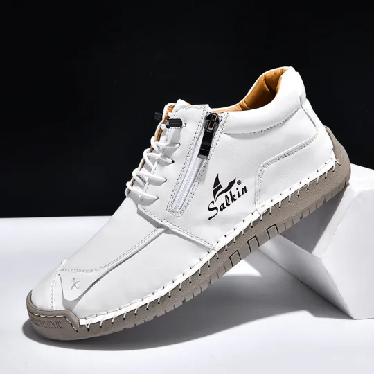 🔥Last day for 70% off 🔥Women's Orthopedic Casual Leather Boots - Wide Toe, Arch Support, Waterproof, Pressure Relief for Everyday & Travel