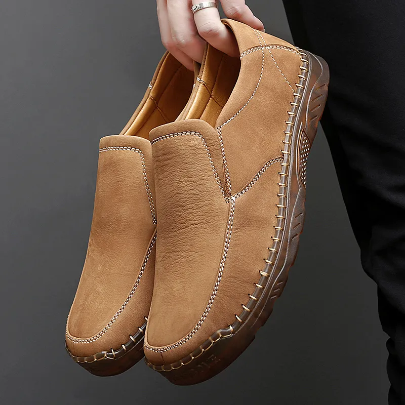 ⏰ Clearance Sale – 60% OFF 🔥Men’s Luxury Leather Loafers – Comfortable Walking Shoes with Arch Support, Business Casual Slip-On Dress Shoes