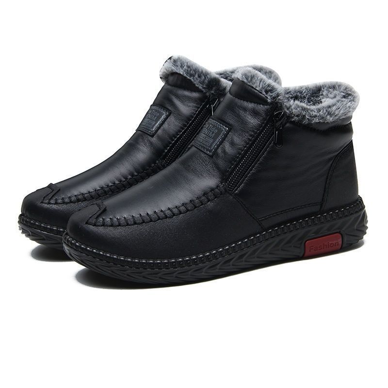 Women's Genuine Leather Non-Slip Zipper Ankle Boots