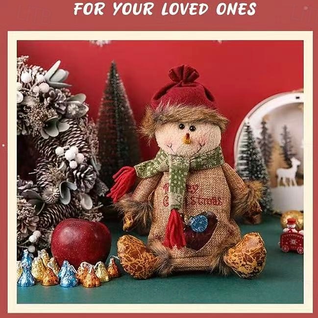 3pcs Christmas Gift Bags Zipper Design,Santa Claus & Reindeer Candy Bags, Apple Gift Bags for Christmas Eve, Holiday Party Decorations 2026 - $25.99 –P7