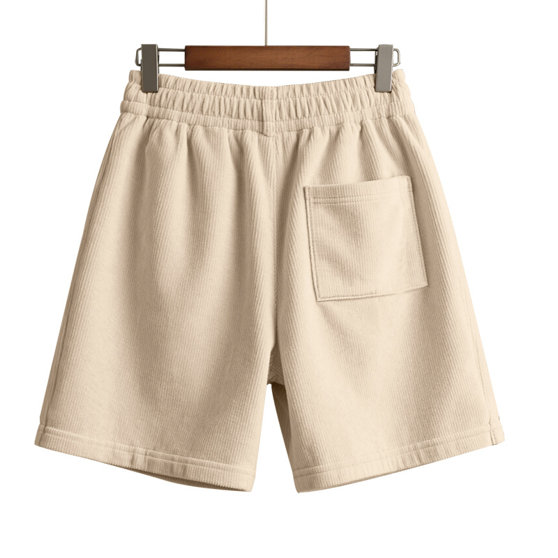 Loose Straight Corduroy Beach Shorts | Summer 5'' Shorts