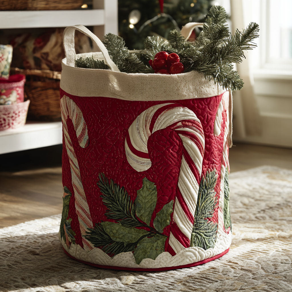 Chrisrtmas Quilted Laundry Basket NCU0QN032