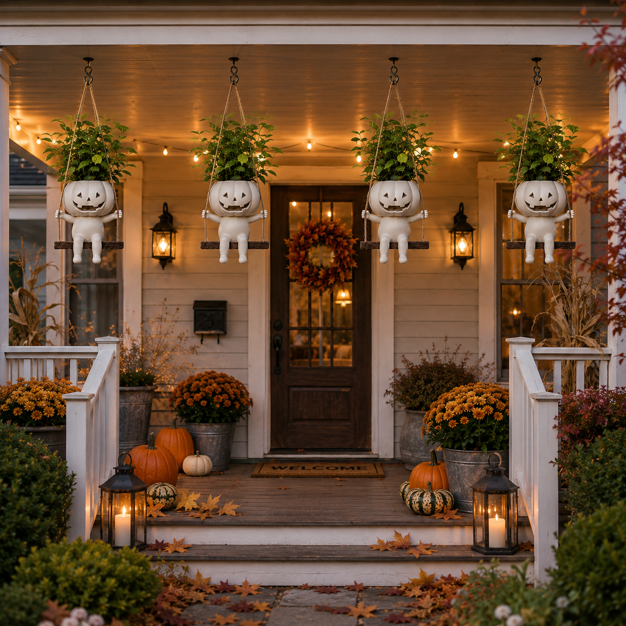 🎃 Pumpkin Planter | The Easiest Way To Make Your Porch Feel Like Fall