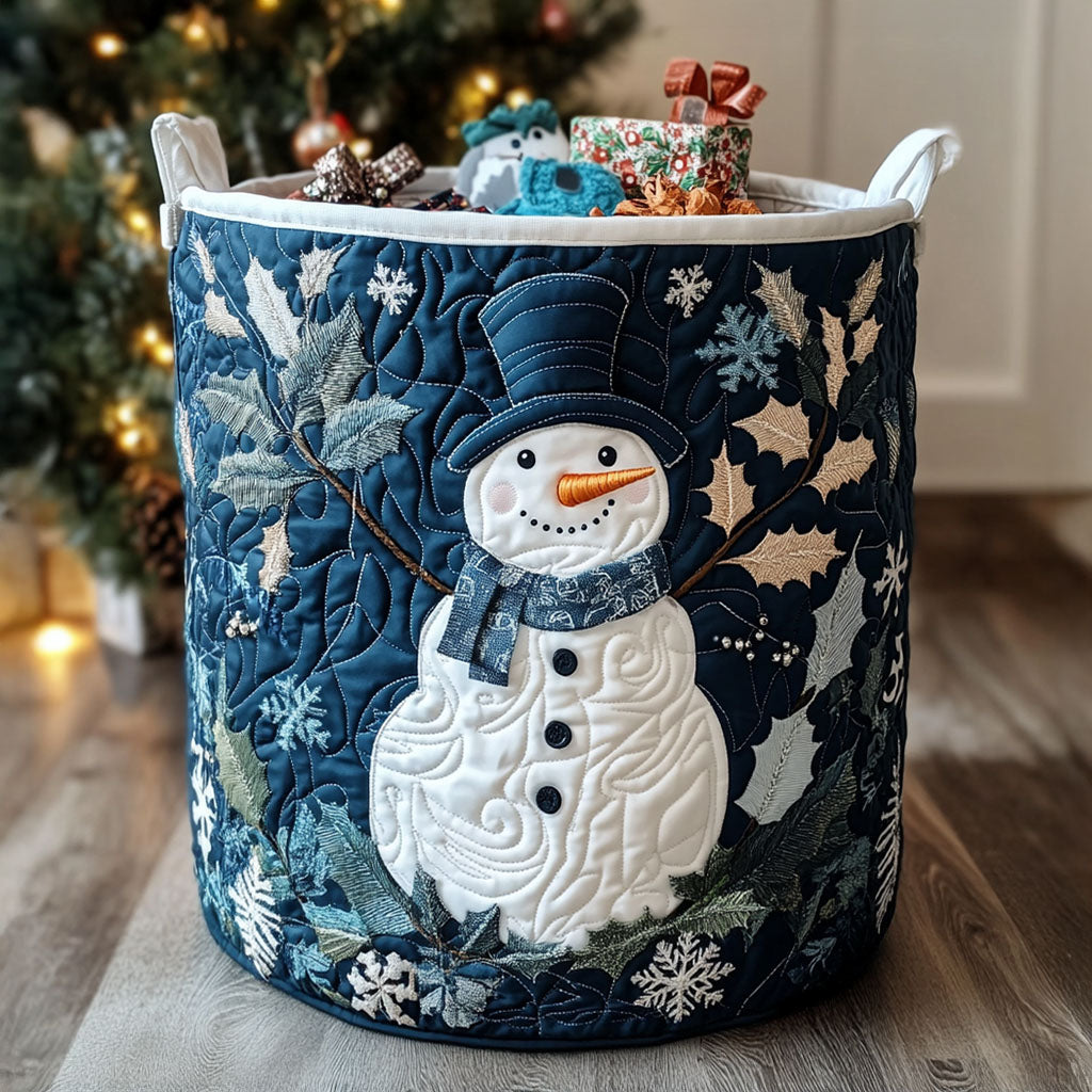 Chrisrtmas Quilted Laundry Basket NCU0QN032