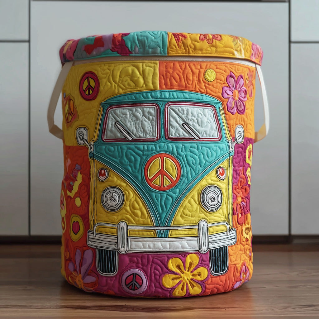 Hippie Van Quilted Laundry Basket NCU0QN026