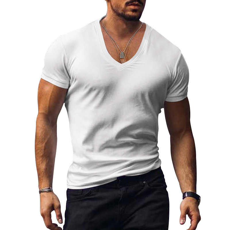 Men’s V-Neck Slim Fit Summer T-Shirt