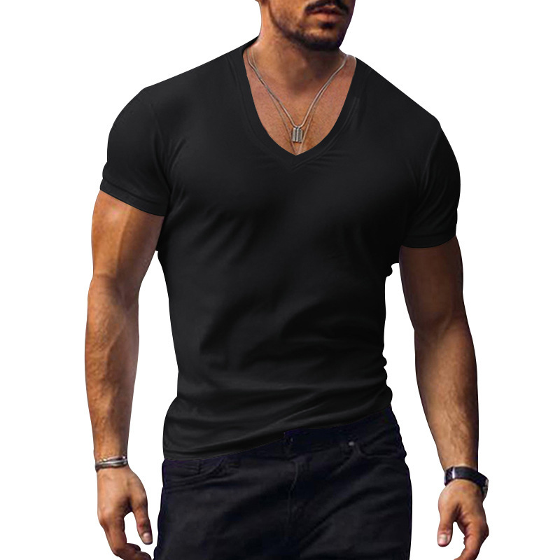Men’s V-Neck Slim Fit Summer T-Shirt