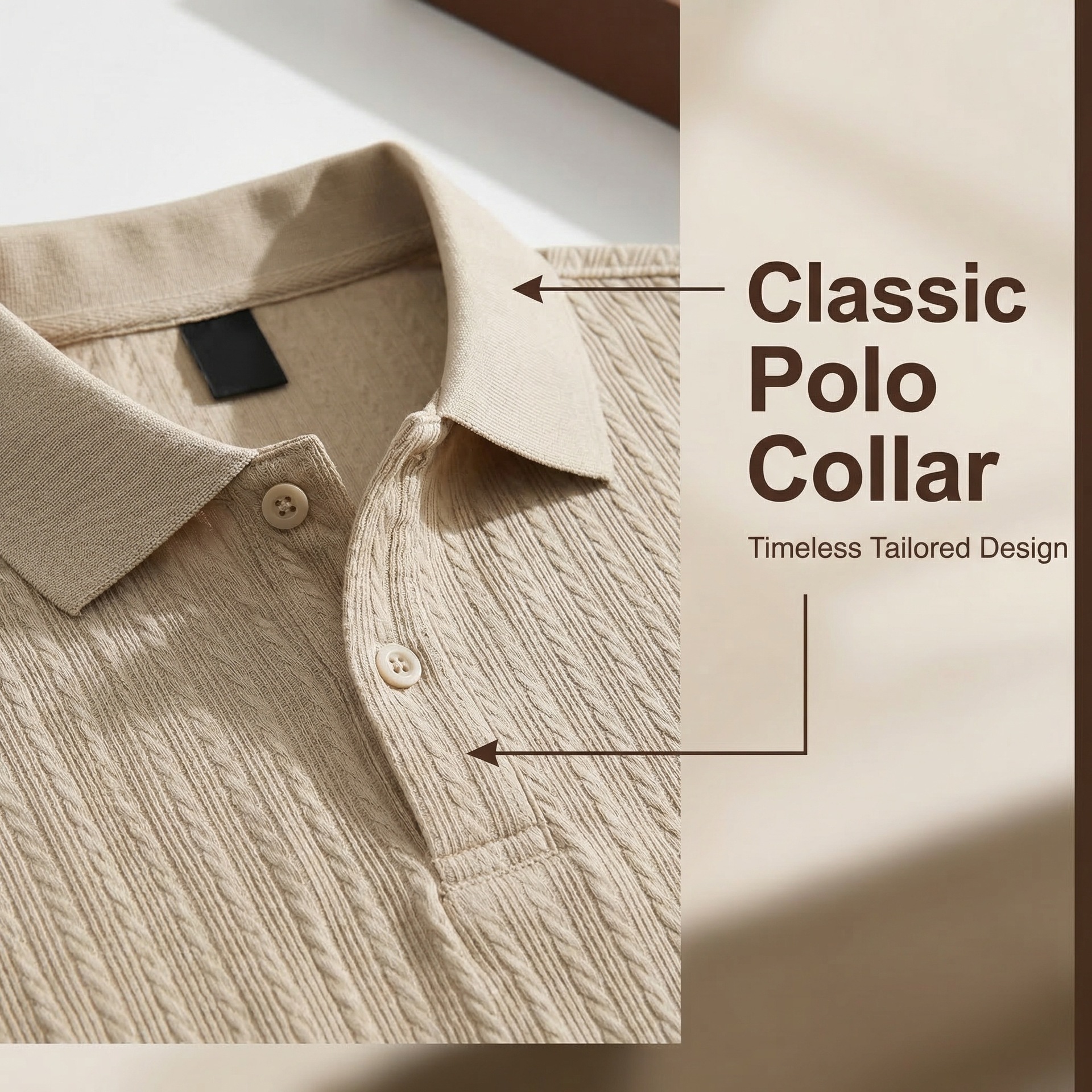 🔥New Arrival🔥Men’s Snake Textured Stretch Knit Polo Shirt