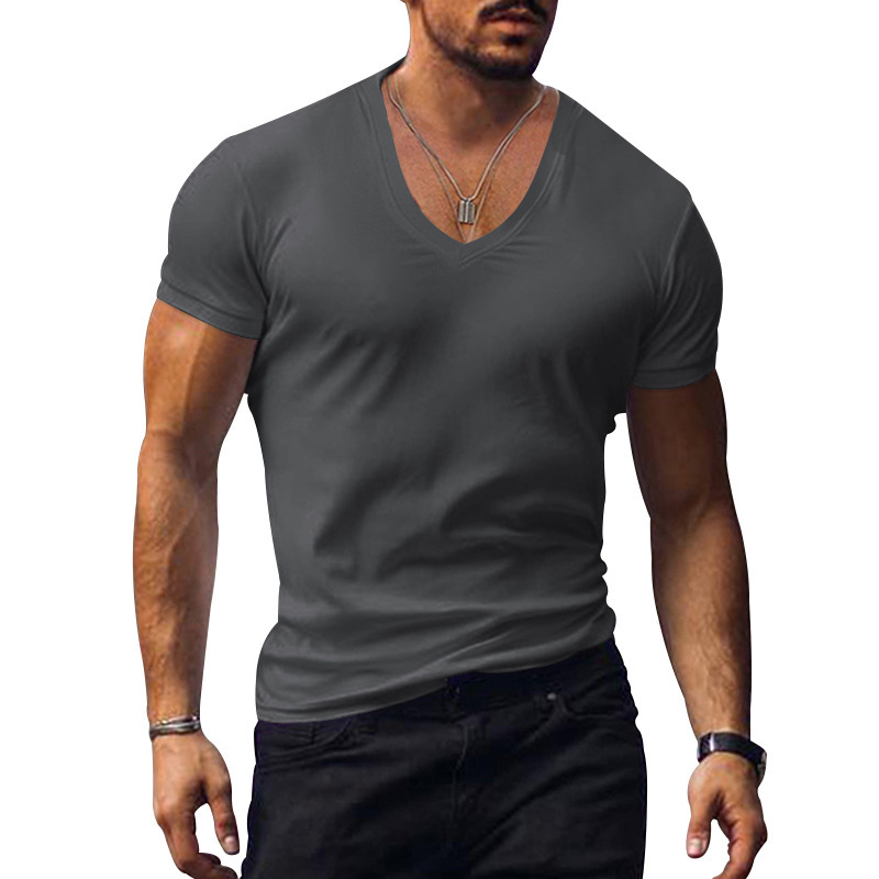 Men’s V-Neck Slim Fit Summer T-Shirt