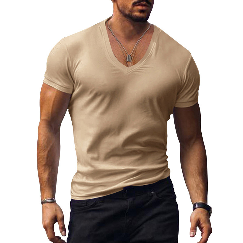 Men’s V-Neck Slim Fit Summer T-Shirt