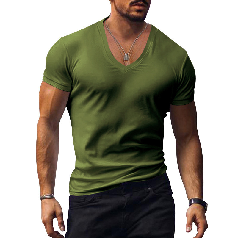 Men’s V-Neck Slim Fit Summer T-Shirt