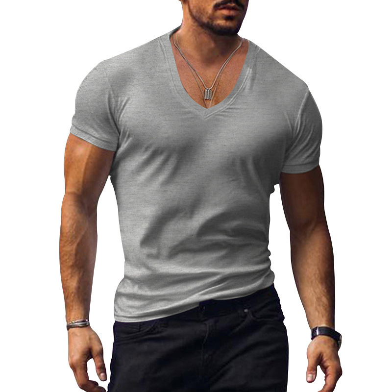 Men’s V-Neck Slim Fit Summer T-Shirt