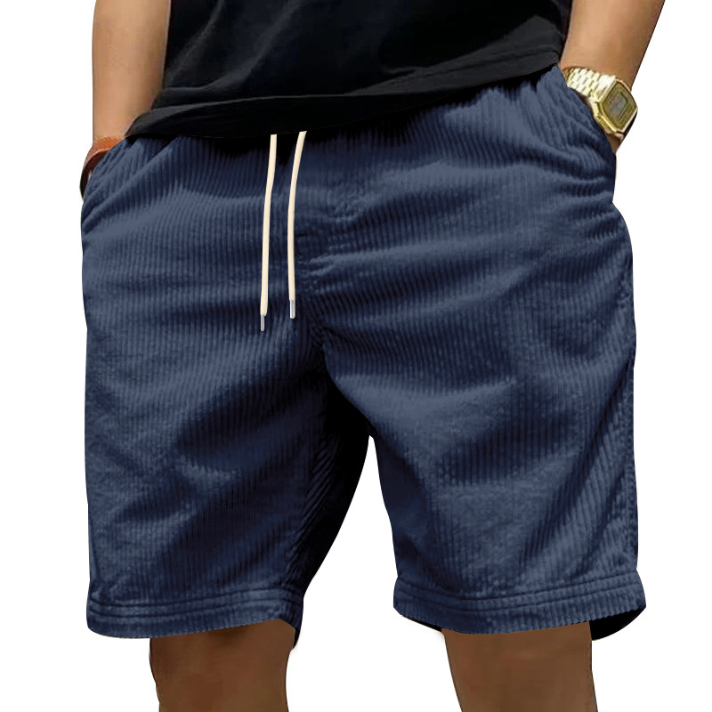 Loose Straight Corduroy Beach Shorts | Summer 5'' Shorts
