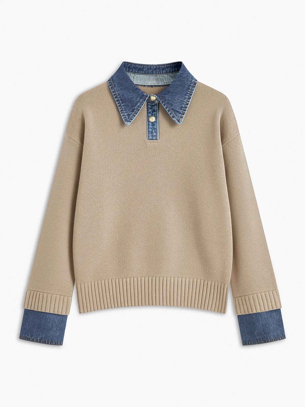 Women's Panel Lapel Sweater