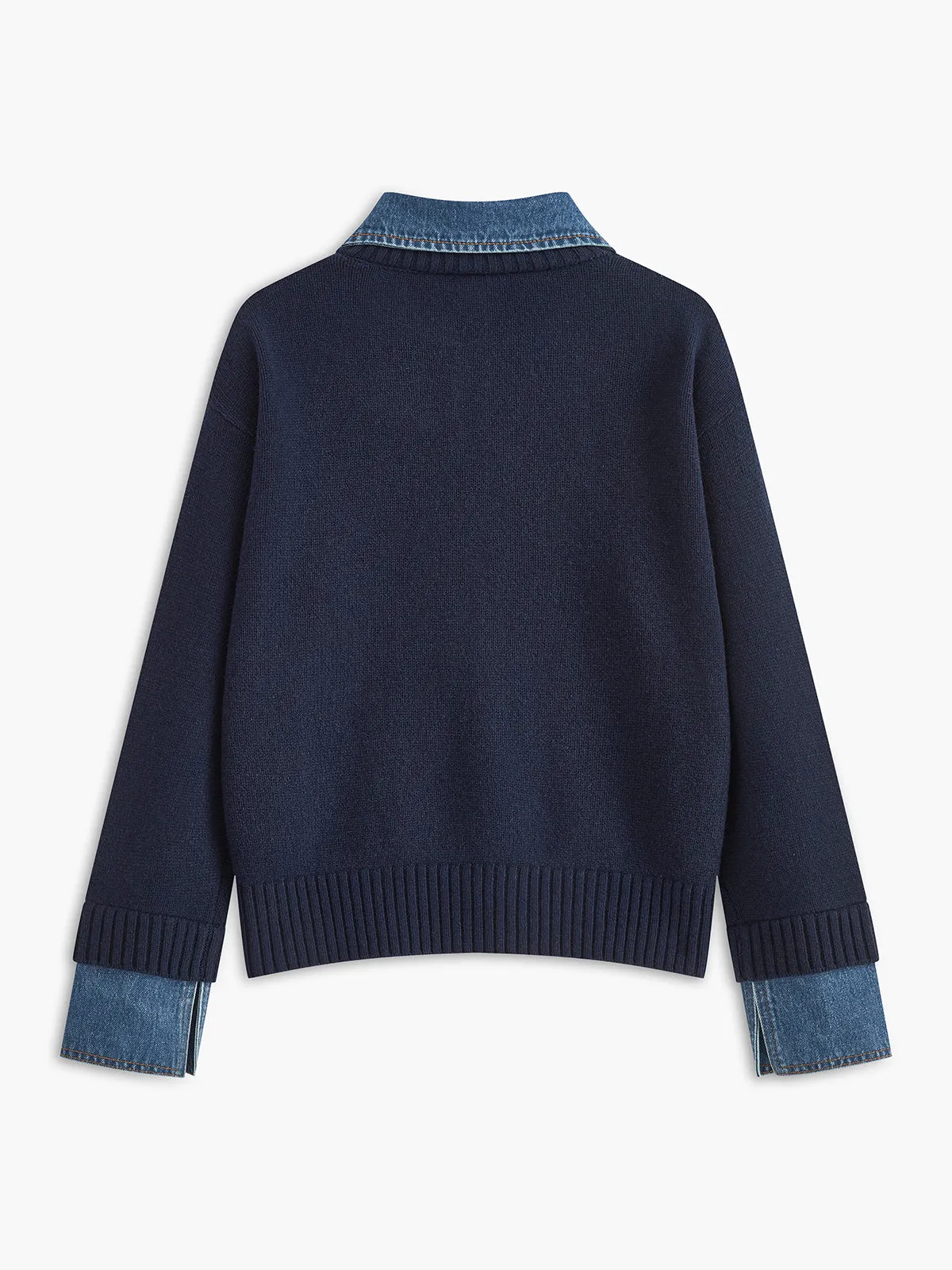 Women's Panel Lapel Sweater