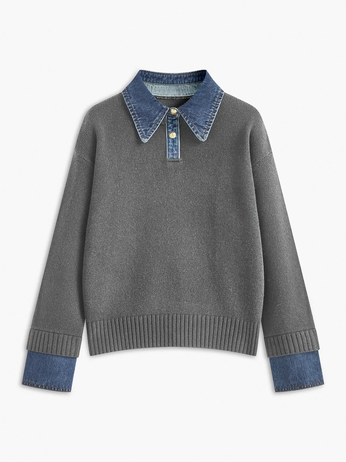 Women's Panel Lapel Sweater