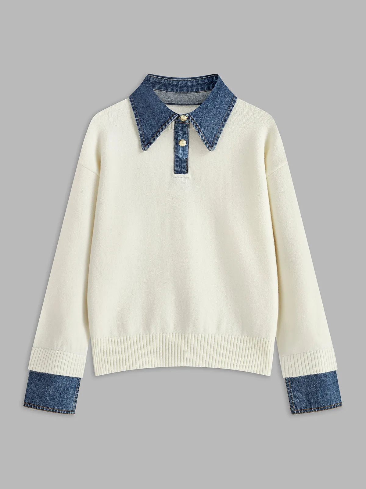 Women's Panel Lapel Sweater