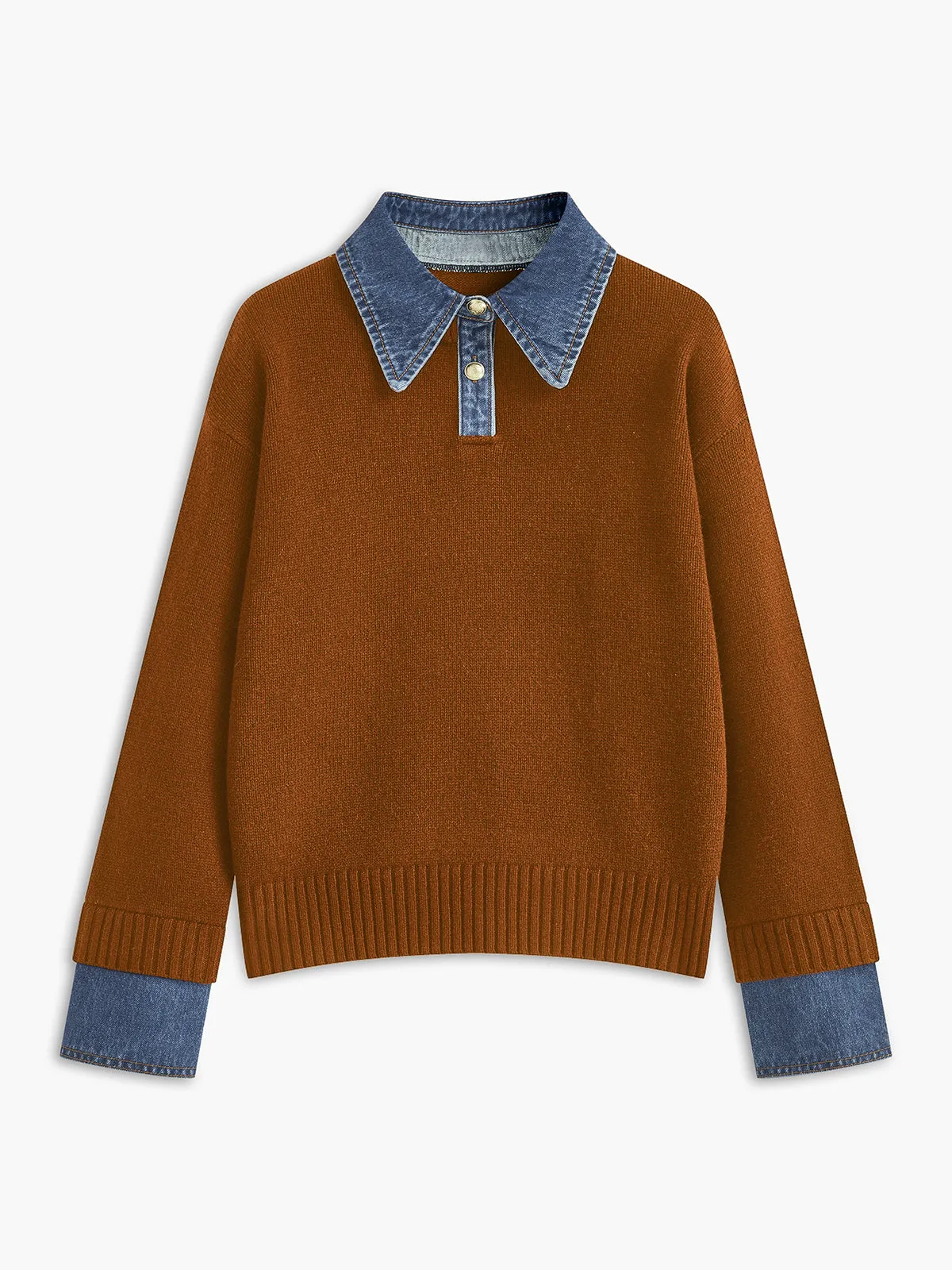 Women's Panel Lapel Sweater