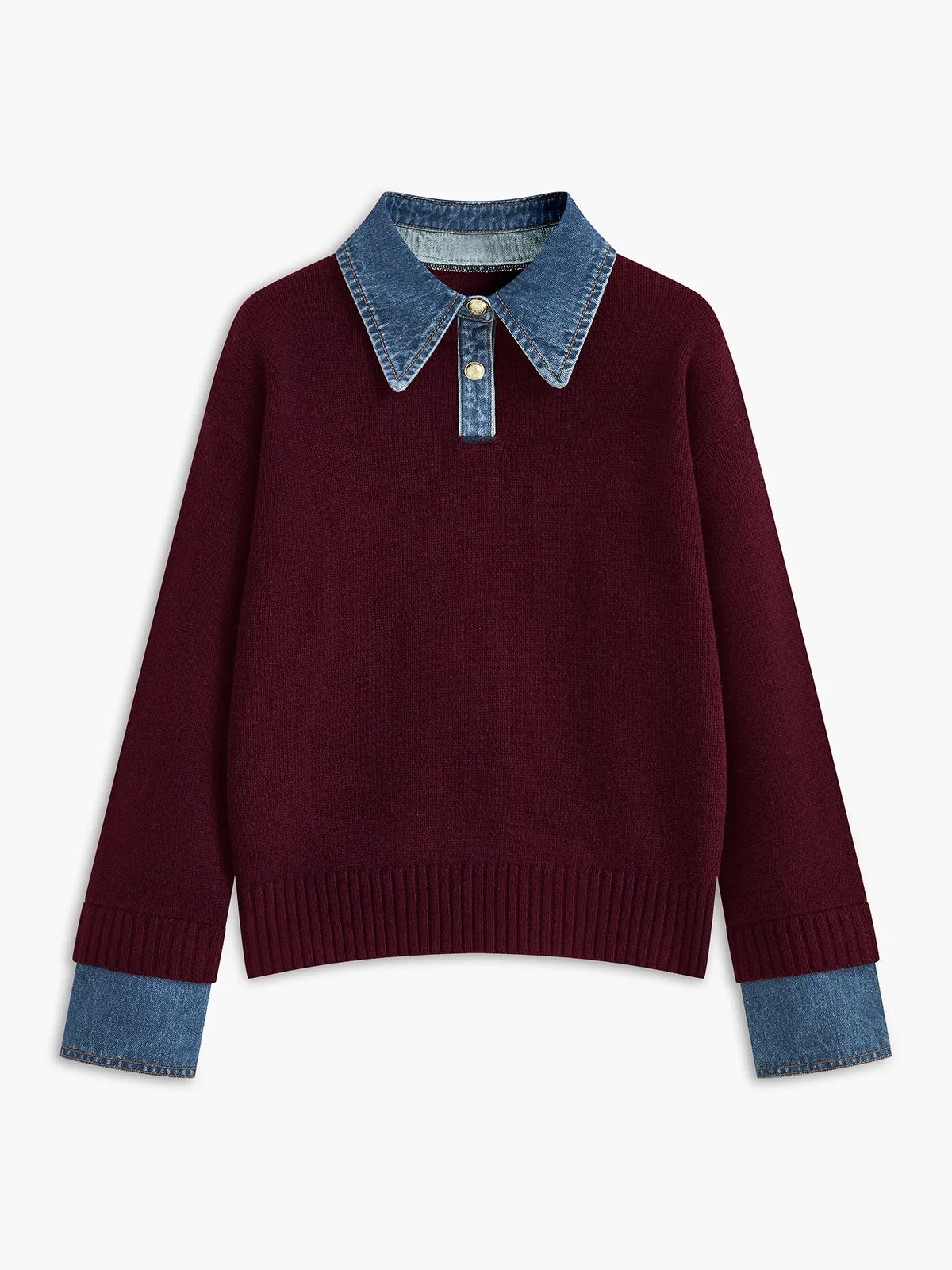 Women's Panel Lapel Sweater