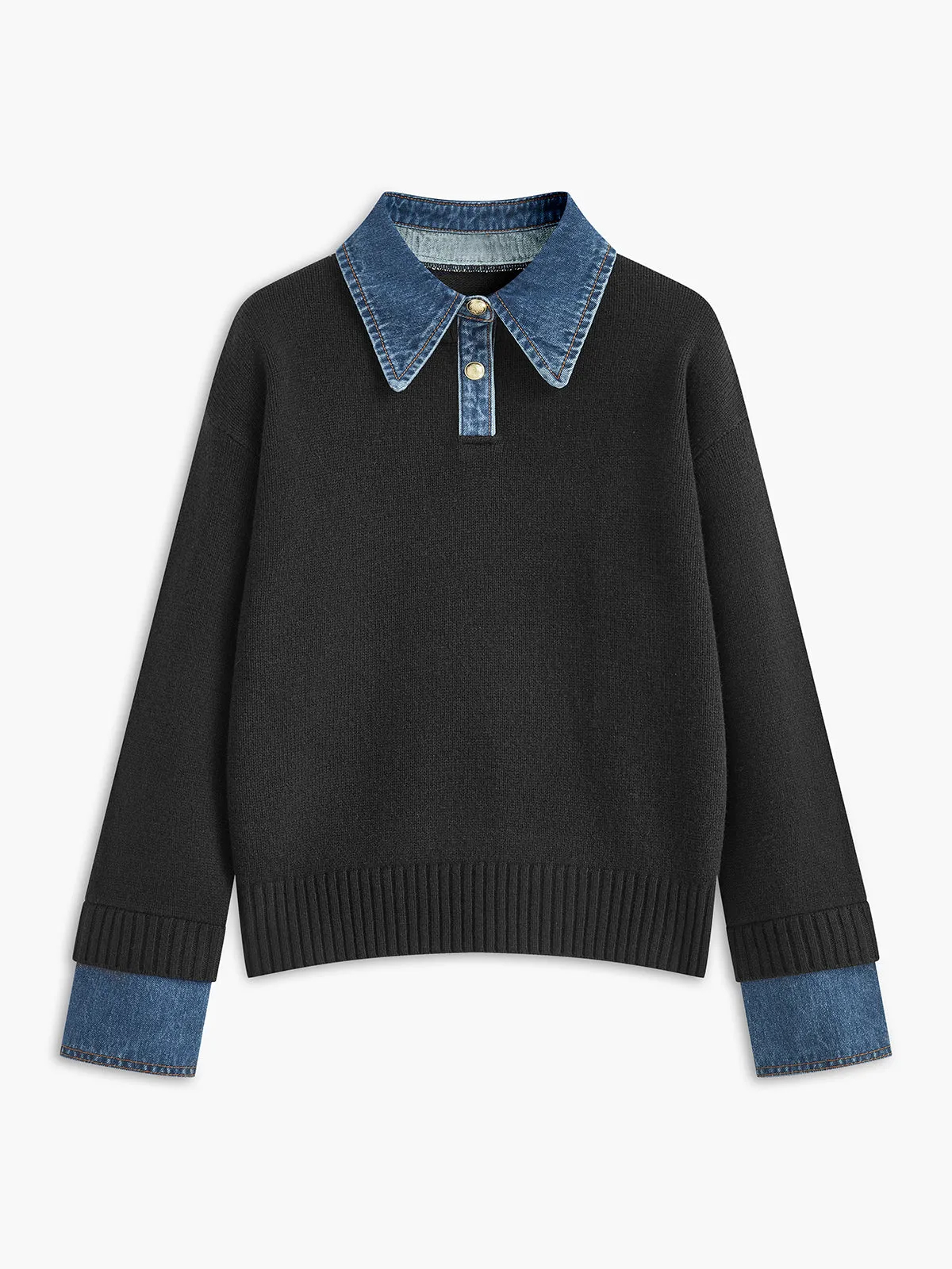 Women's Panel Lapel Sweater