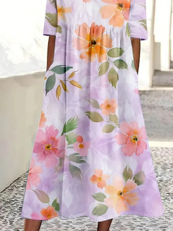 Floral Casual Loose Dress