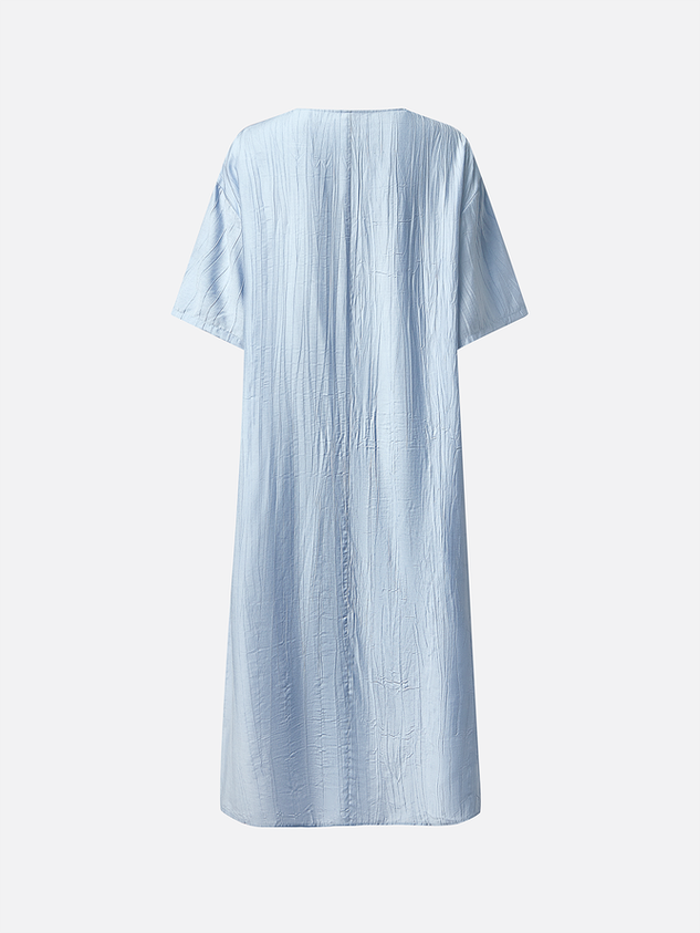 Vintage Plain Loose Dress
