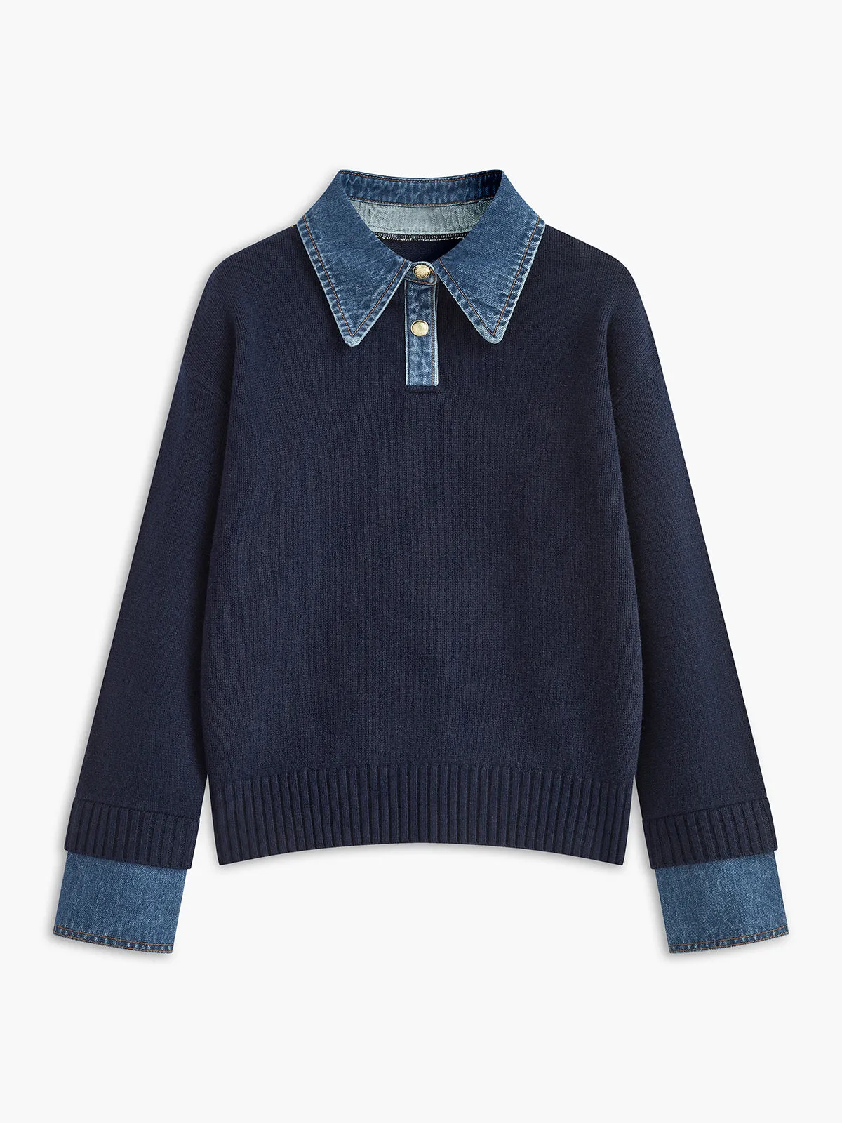 Women's Panel Lapel Sweater