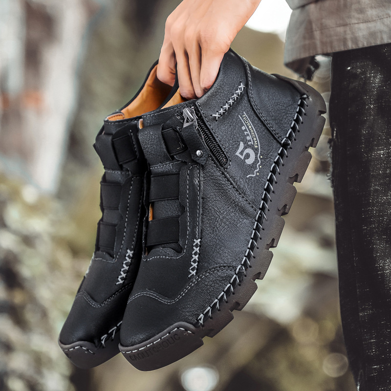 🔥Today 70% off🔥Men's genuine leather waterproof non-slip fashionable orthopedic shoes