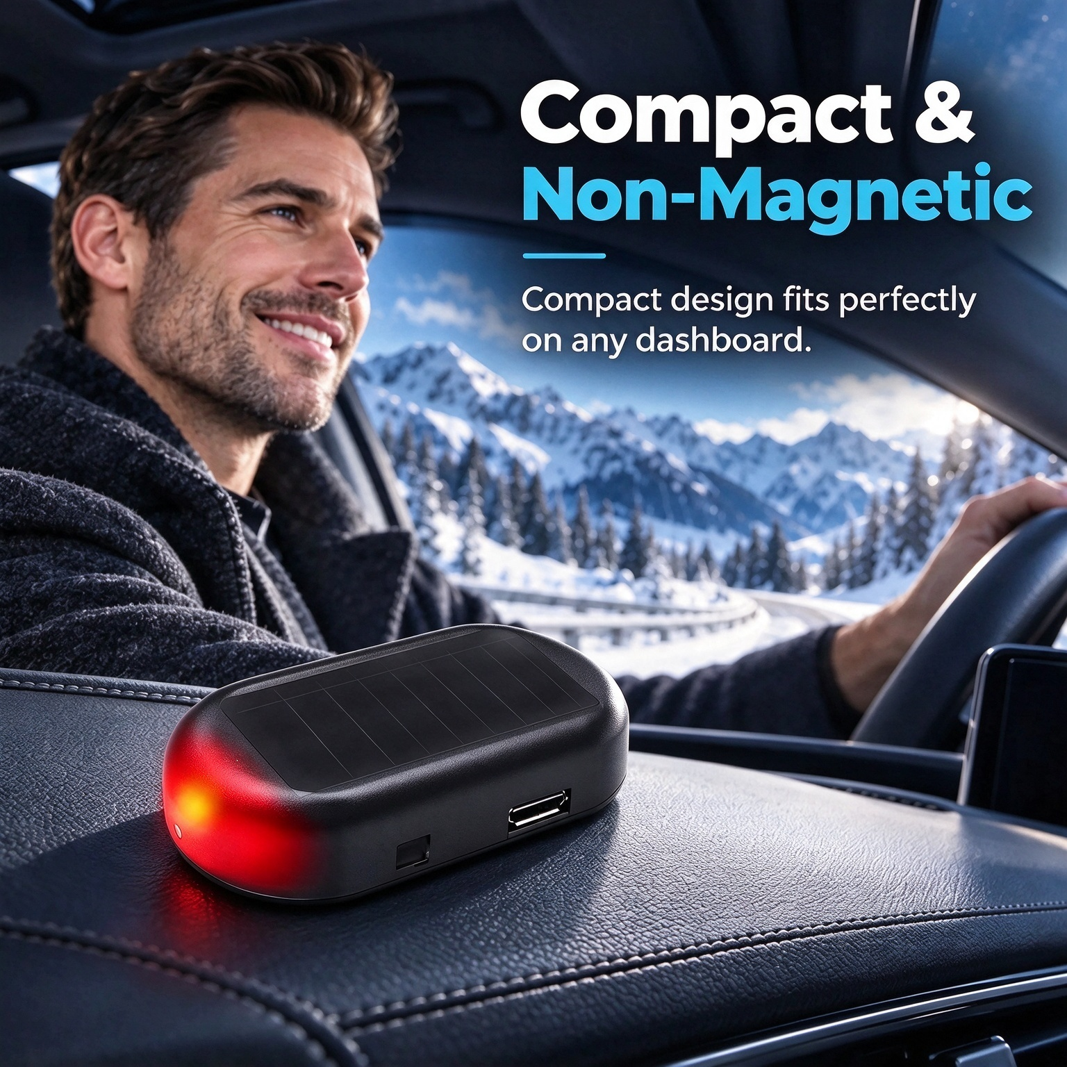 Electromagnetic device for molecular interference for vehicles – for de-icing and snow removal