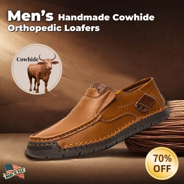⏰Christmas sale 70% OFF 🔥 Men's Handmade Genuine Leather Slip-On Loafers