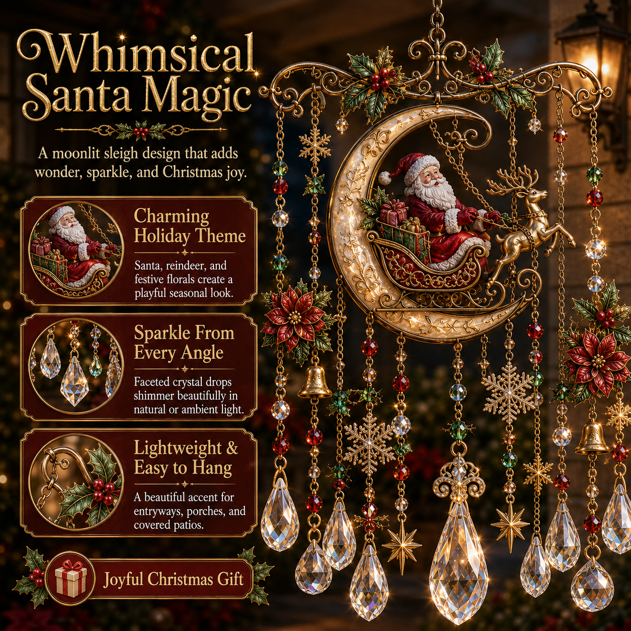 🎁LAST DAY — LIMITED TIME 49% OFF！Magical Christmas Wind Chime 🔥BUY 3 GET 1 FREE (Add 4 Pcs To Cart)